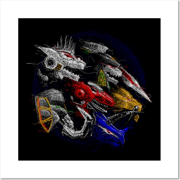 megazord Wall Art by VisualNoise